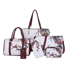 Женская винтажная весенне-летняя модная кожаная сумка через плечо для женщин и девочек, 6 шт., высококачественный дизайн, новая модная сумка, сумка для телефона