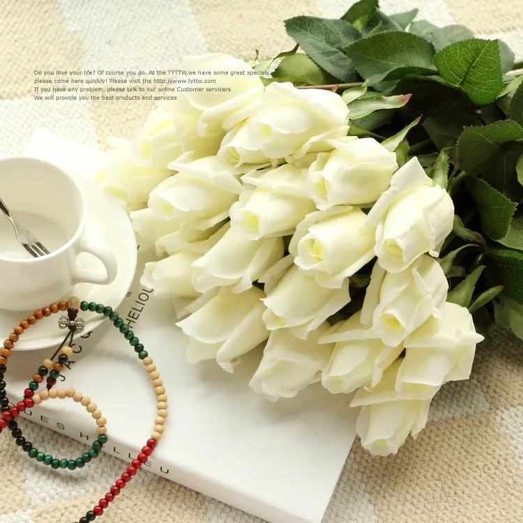 10 цветов) свежая роза из полиуретана, искусственные цветы, настоящие на ощупь, розовые цветы, украшения для дома, подарок на свадьбу, вечеринку, день рождения