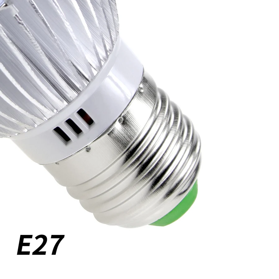 Светодиодный светильник для выращивания, полный спектр, лампа E27, фито-лампа, 18 Вт, 28 Вт, E14, светодиодный светильник для выращивания растений, семян цветов, тент для выращивания, для внутреннего сада - Испускаемый цвет: E27
