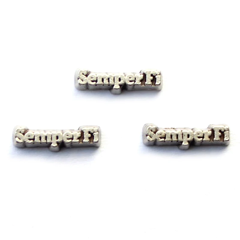 20 шт./лот DIY модный сплав Semper Fi Шарм Для плавающего живого медальона памяти|charm