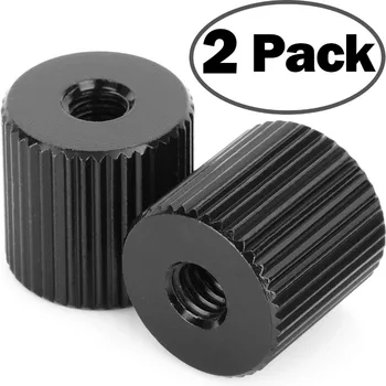 

2Pack ChromLives Tripod Nut Barrel Nut Connection Nut with 1/4"-20 Thread Hole for Articulating Magic Arms Tripod Rigs Replaceme