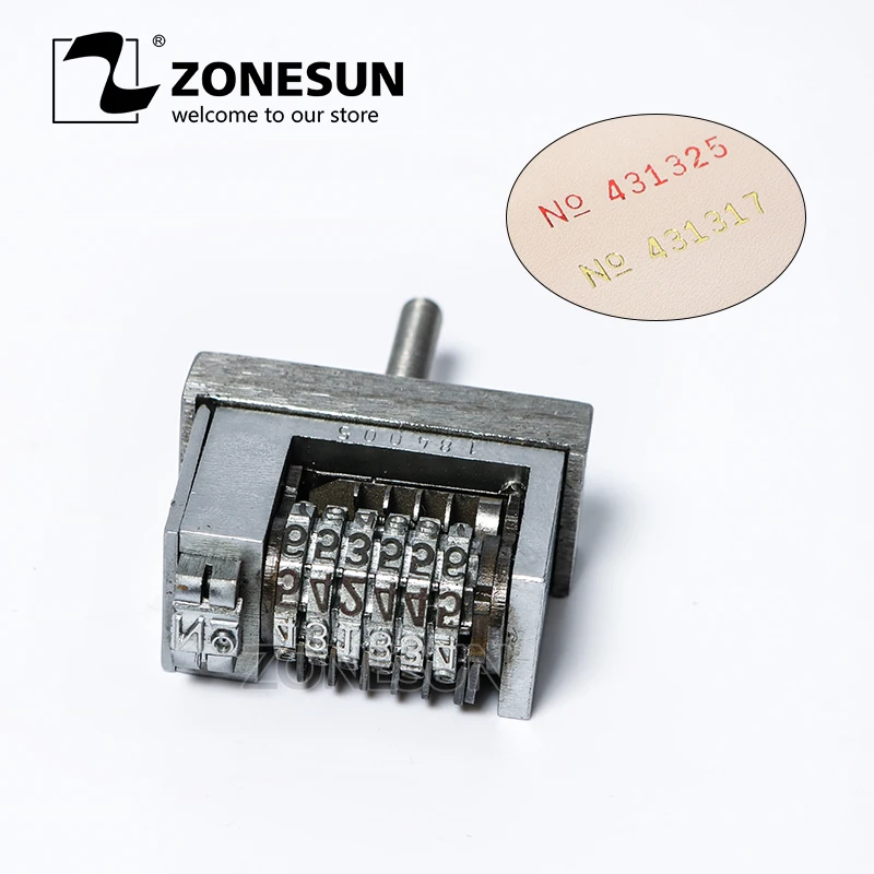 

ZONESUN Small Dialling Code Printing Tool For Hot Stamping Machine Printing Production Number Date Coupon Number Dial Coding