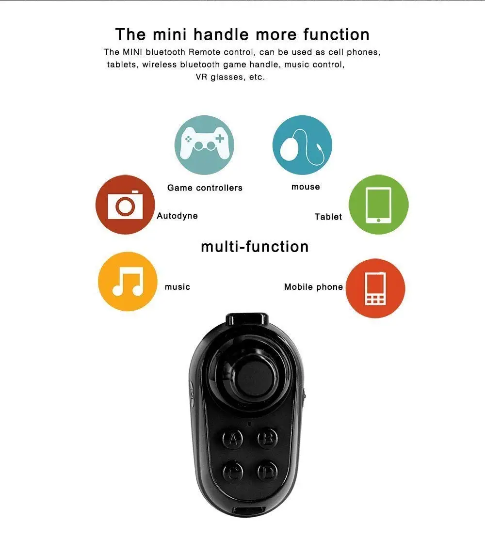 Беспроводной геймпад для селфи Bluetooth 4 0 5 шт.|Аксессуары очков ВР/ДР| |