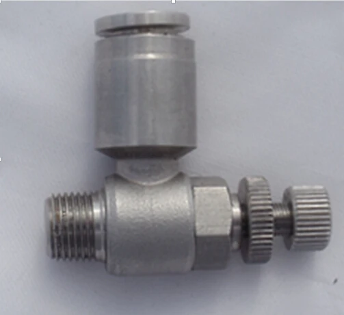 

tube size 12mm-3/8 BSPT thread stainless steel 316 precision control speed controller air speed valve pneumatic fitting