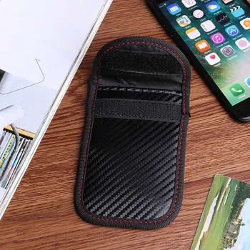 

Black Remote Key Cover 125*80*10mm Keyless Car Key Case Blocking Shielding Polyurethane