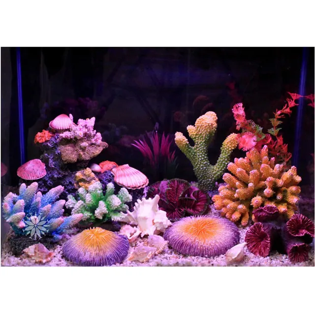New 12 Styles Artificial Aquarium Coral Decoration Rock Fish Tank