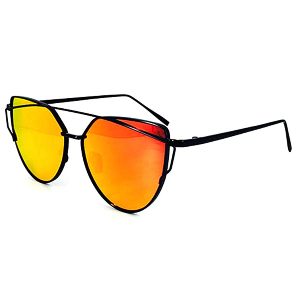 Светоотражающие УФ-защита линзы женские солнцезащитные очки с металлической оправой звезда очаровательный привлекательный стиль для летнего праздника