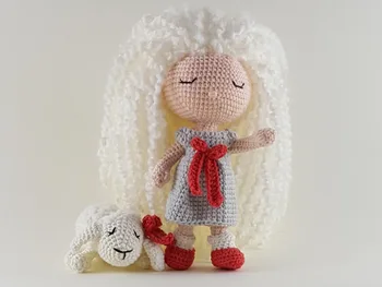 

crochet toys amigurumi doll girl model number XG041221