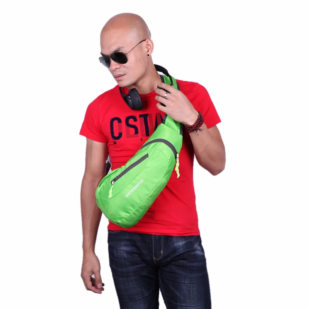 للجنسين للماء النايلون حقيبة صدر للرجال الرجال النساء المحمولة تشغيل حقيبة كتف قطري حزمة الدراجات تشغيل المشي الرياضية حقيبة