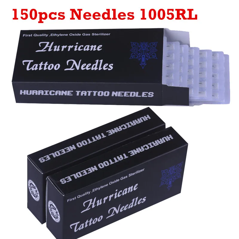 Tattoo Needles 150PCS Professional Tattoo Needles 1005RL Disposable