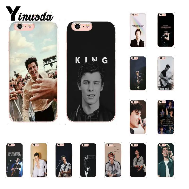 

Yinuoda Canadian singer-songwriter Shawn Mendes Soft Shell Phone Cover for iPhone 6S 6plus 7 7plus 8 8Plus X Xs MAX 5 5S XR 10