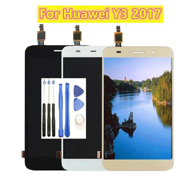 Для huawei Y3 2017 ЖК дисплей и инструмент для ремонта сенсорного экрана в сборе