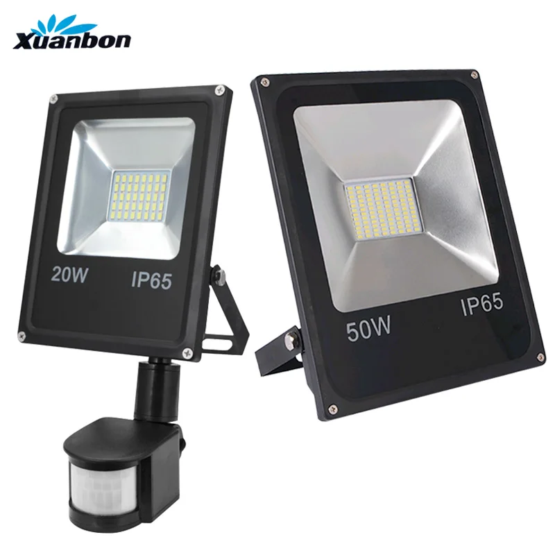 LED Floodlights PIR Security 10W 20W 30W 50W 100W 300W 500W Wall Light Cool Warm