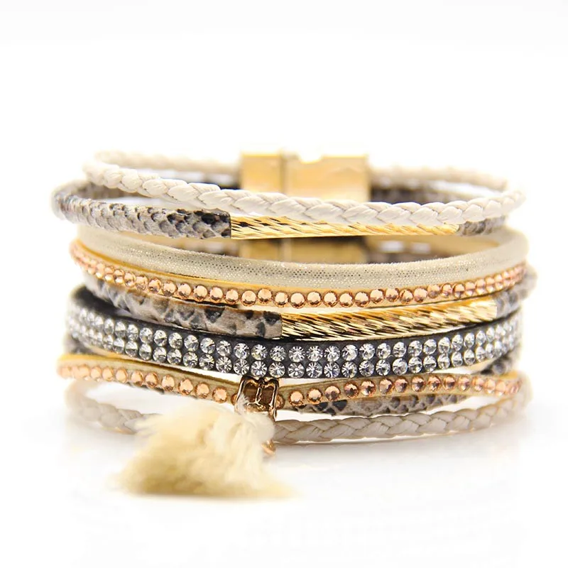 Французский бренд бразильские браслеты femme новые модные ювелирные изделия богемные магнитные браслеты для женщин винтажные ювелирные изделия bijoux
