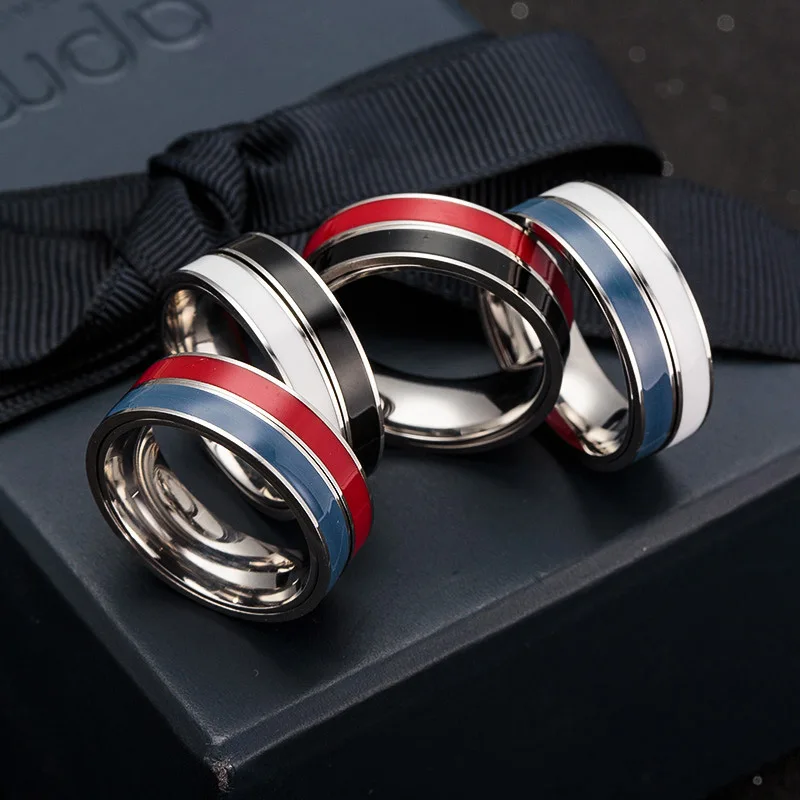 New Arrival Decompression Artifact Can Turn Revolve Stainless Steel Finger Ring Lovers Unisex Three In One Rings 4 Colors | Украшения и