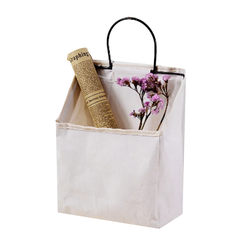 قماش سلة غسيل معلقة السرير تخزين جيوب السرير جدار شنقا تخزين مجلة حامل مُنظِم ل مكتب المنزل الجدول أريكة