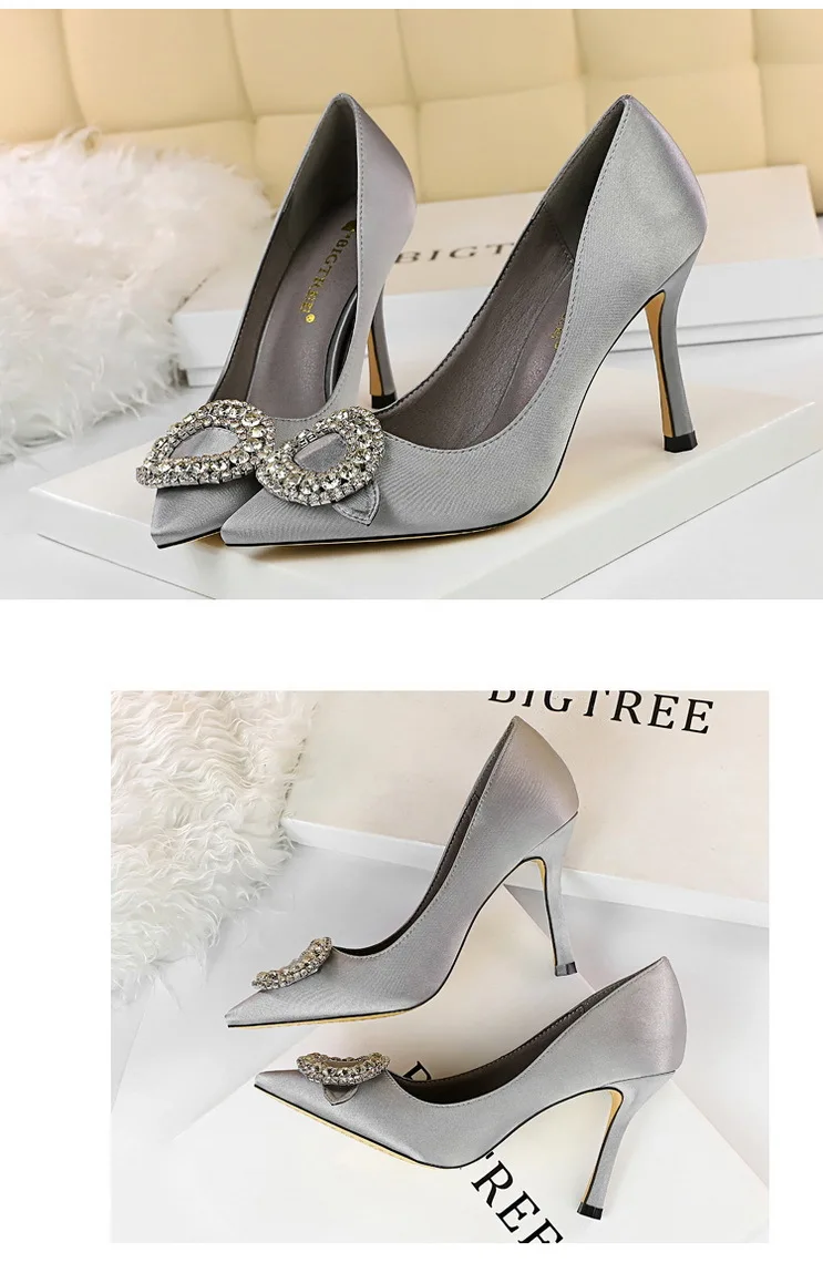 Women Pumps Extrem Sexy High Heels Women Shoes Thin Heels Female Wedding Shoes Ladies Shoes Silk party dress zapatos mujer c622
