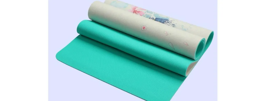 5 MM Lotus Pattern Suede TPE Yoga Mat Pad Non-slip Slimming Exercise Fitness Gymnastics Mat Body Building Esterilla Pilates