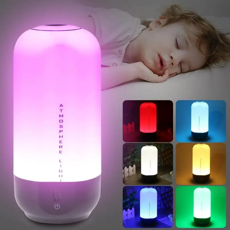 LED Table Lamp 5W Touch Sensor Control Dimmable RGB Color Change Rechargeable Smart Table Lamp Night Light Camping sleep Lamp LED Table Lamp 5W Touch Sensor Control Dimmable RGB Color Change Rechargeable Smart Table Lamp Night Light Camping sleep Lamp