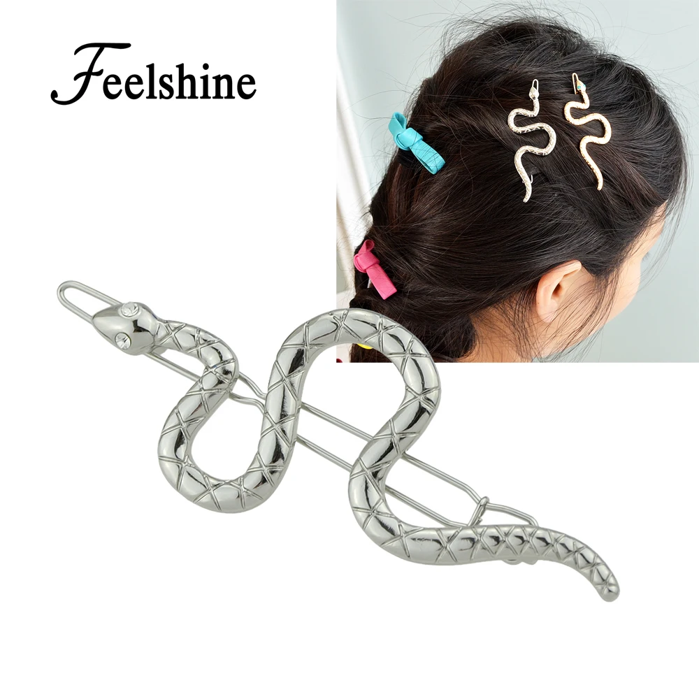 Feelshine минималистский Стиль Украшения для волос цвета: золотистый серебристый