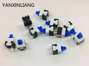 

50PCS 7*7MM 6Pin Self-Locking push button, self locking switch