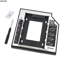 Kebidu 1 шт. алюминиевый SATA-бит 2,5 2nd 12,7 мм твердотельный накопитель HD SATA жесткий диск HDD Кассетный модуль-адаптер для 2," SATA жесткий диск/CD-ROM