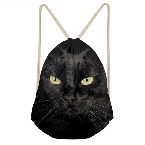 ThiKin 3D панда печать Drawstring сумка для детей женщин Путешествия плеча рюкзаки Chirlder милые животные печатных маленькие книжные сумки - Цвет: As Pictures