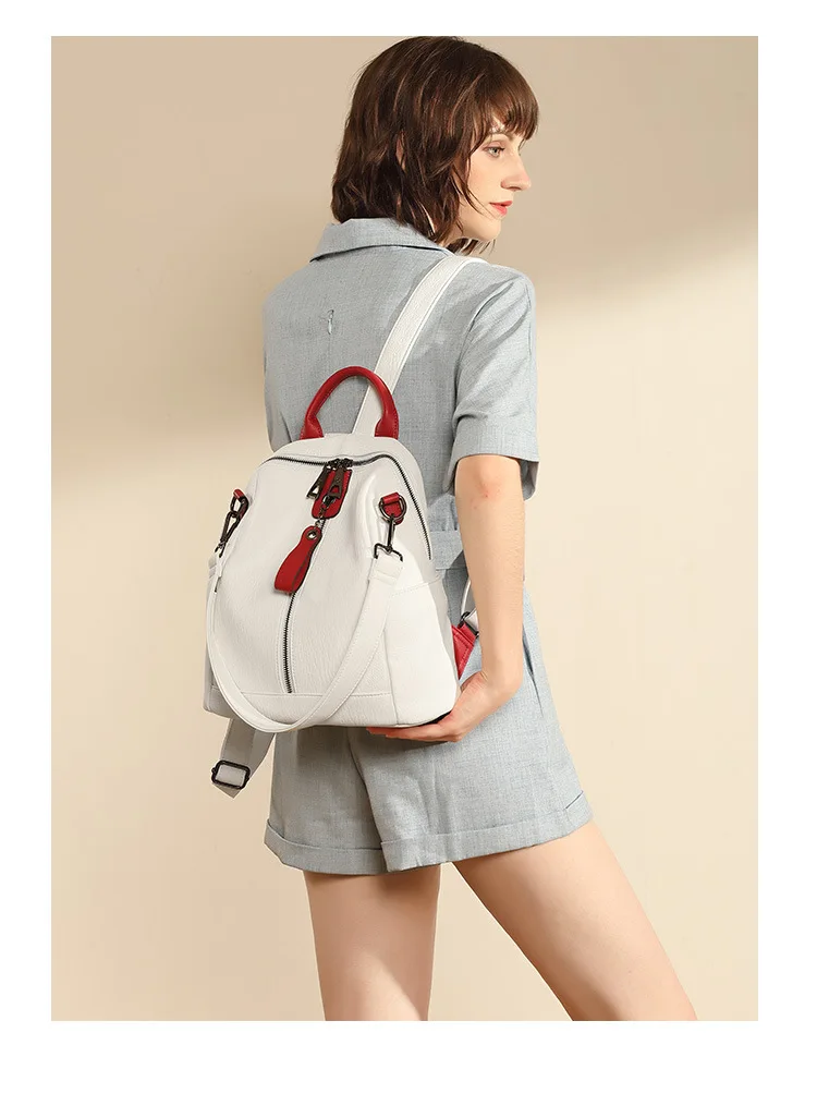 Многофункциональный женский рюкзак, мягкая кожаная сумка, Женский Модный повседневный рюкзак для путешествий, Mochila Feminina, школьные сумки