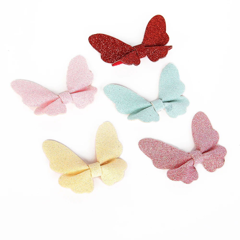 

David accessories 65*55mm synthetic leather hair bows diy decoration crafts accessories 10pieces,DIY handmade materials,10Y55814