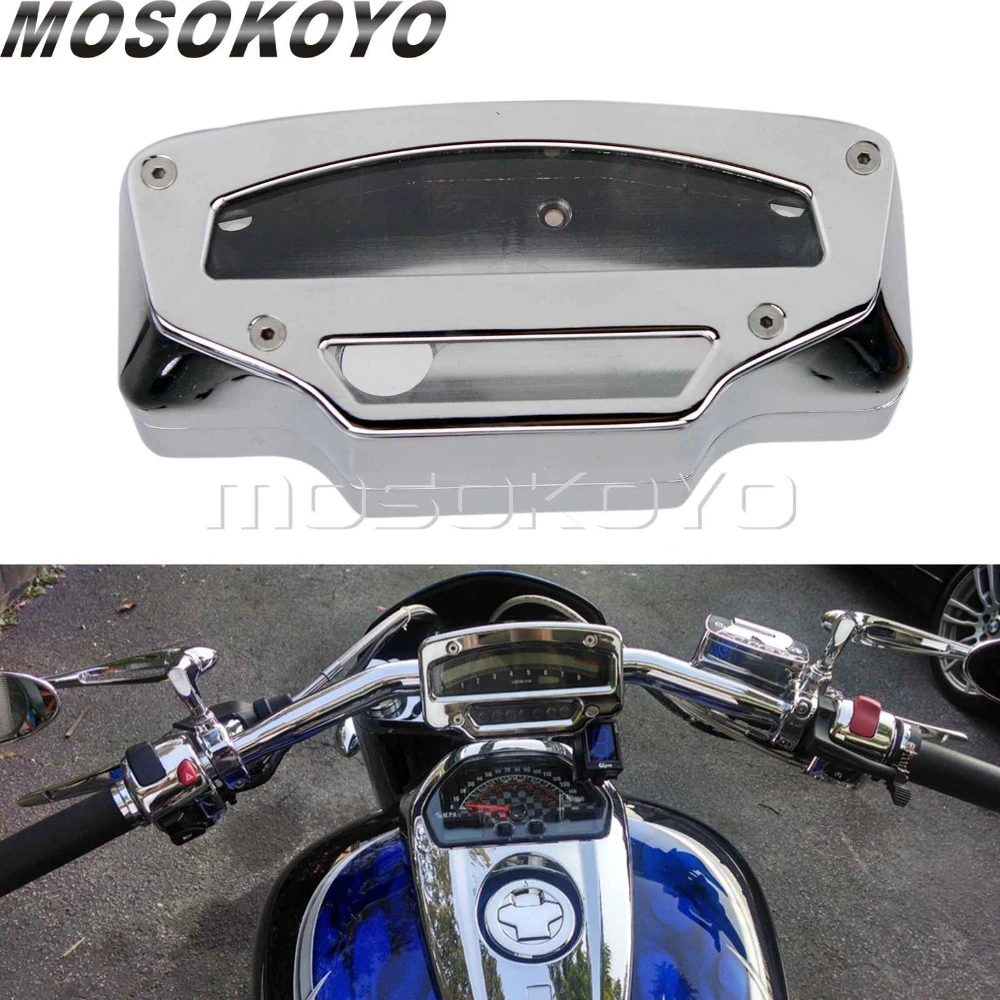 Black Tach Gauge Housing Tacho Fit Suzuki Boulevard M109R Chrome