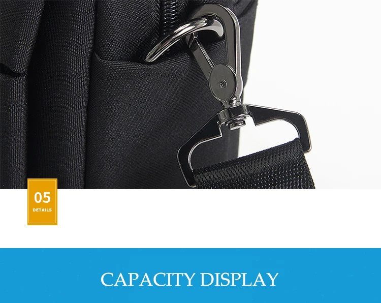 Высококачественный деловой мужской портфель Оксфорд водонепроницаемый 15,6 дюймов ноутбук сумка для мужчин модные дорожные Офисные