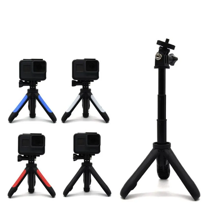 Mini Tripod Mount Tripode Action Camera Tripe Selfie Stick Extendable Monopod For Gopro Hero 6 5 