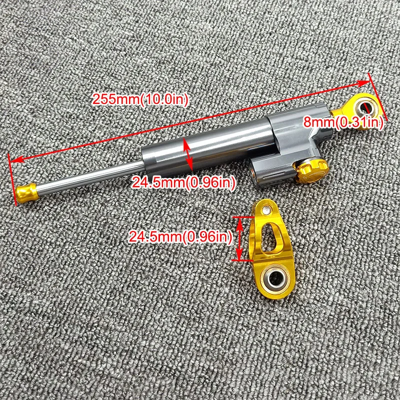 Universal CNC Aluminum Steering Stabilizer Damper Safety Control motos for KTM Vespa Kawasaki Z900 Z750 Z800 Yamaha MT 07 R3 R6 (6)