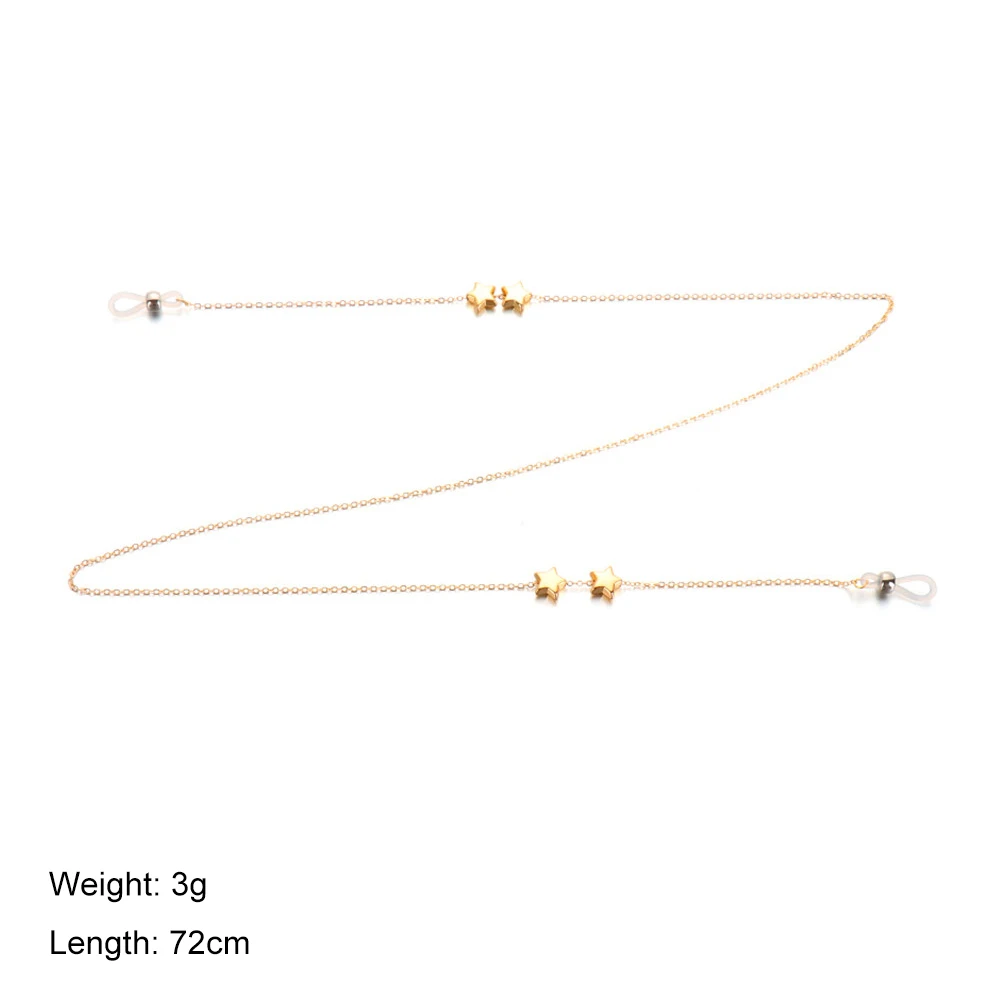 1Pcs Eyeglasses Chains for Women Metal Sunglasses Reading Glasses Cords Vintage Glasses Holder Strap Lanyards Eyewear Necklace - Цвет: Style 1