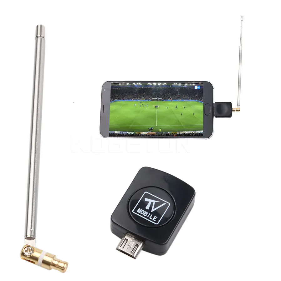 

New Arrival Micro USB Mini DVB-T HD TV Tuner Digital Satellite Dongle Receiver + Antenna For Android 4.03-4.10 Phone Mobile TV