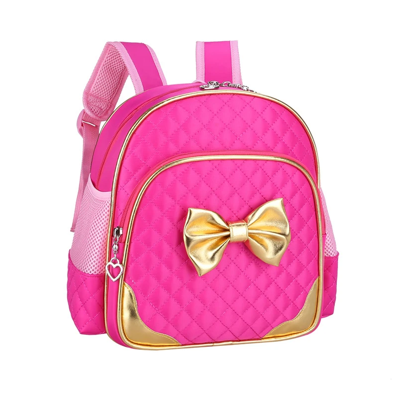 Hot new 2016 Nylon Leather girls school bag good quality children school bags & kids backpack