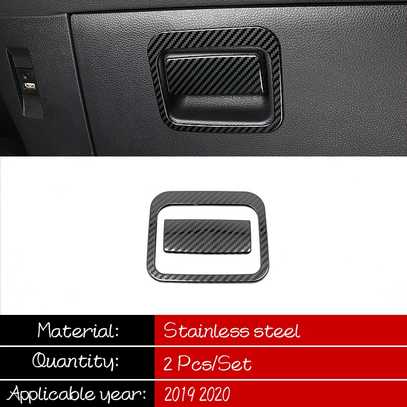 

Stainless steel For Toyota corolla E210 2019 2020 accessories Car copilot glove Box handle bowl cover trim Sticker Car styling