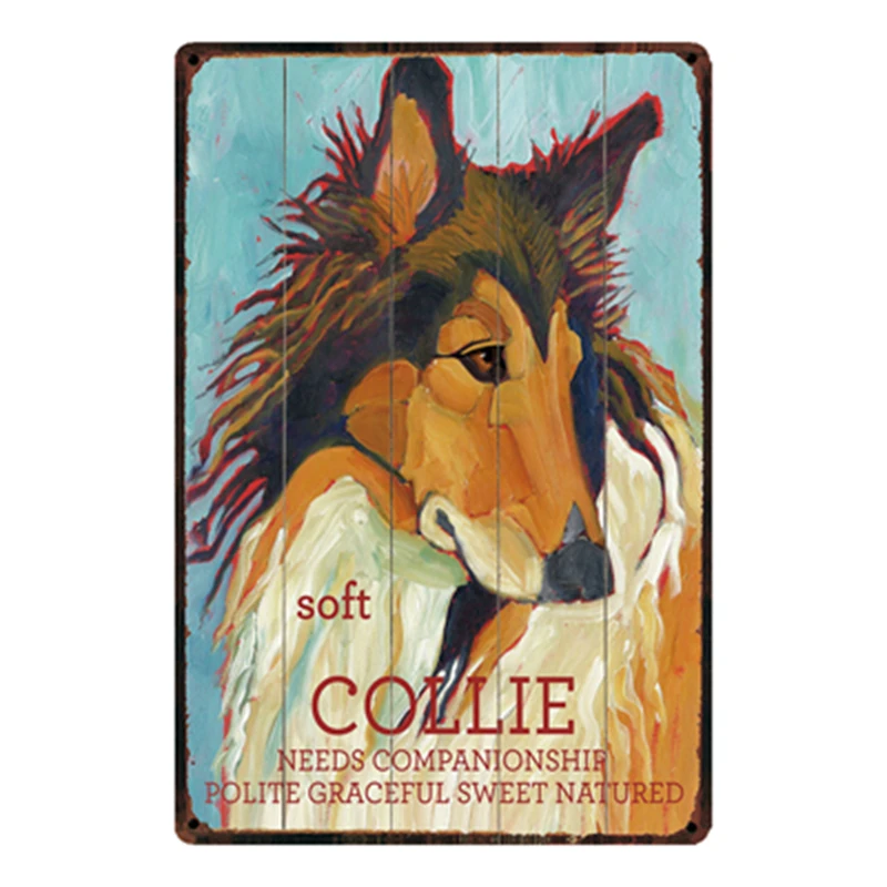 [Kelly66] кокер спаниель собаки металлический знак Олово плакат домашний Декор Бар настенная живопись 20*30 см размер y-2037 - Цвет: y-2032