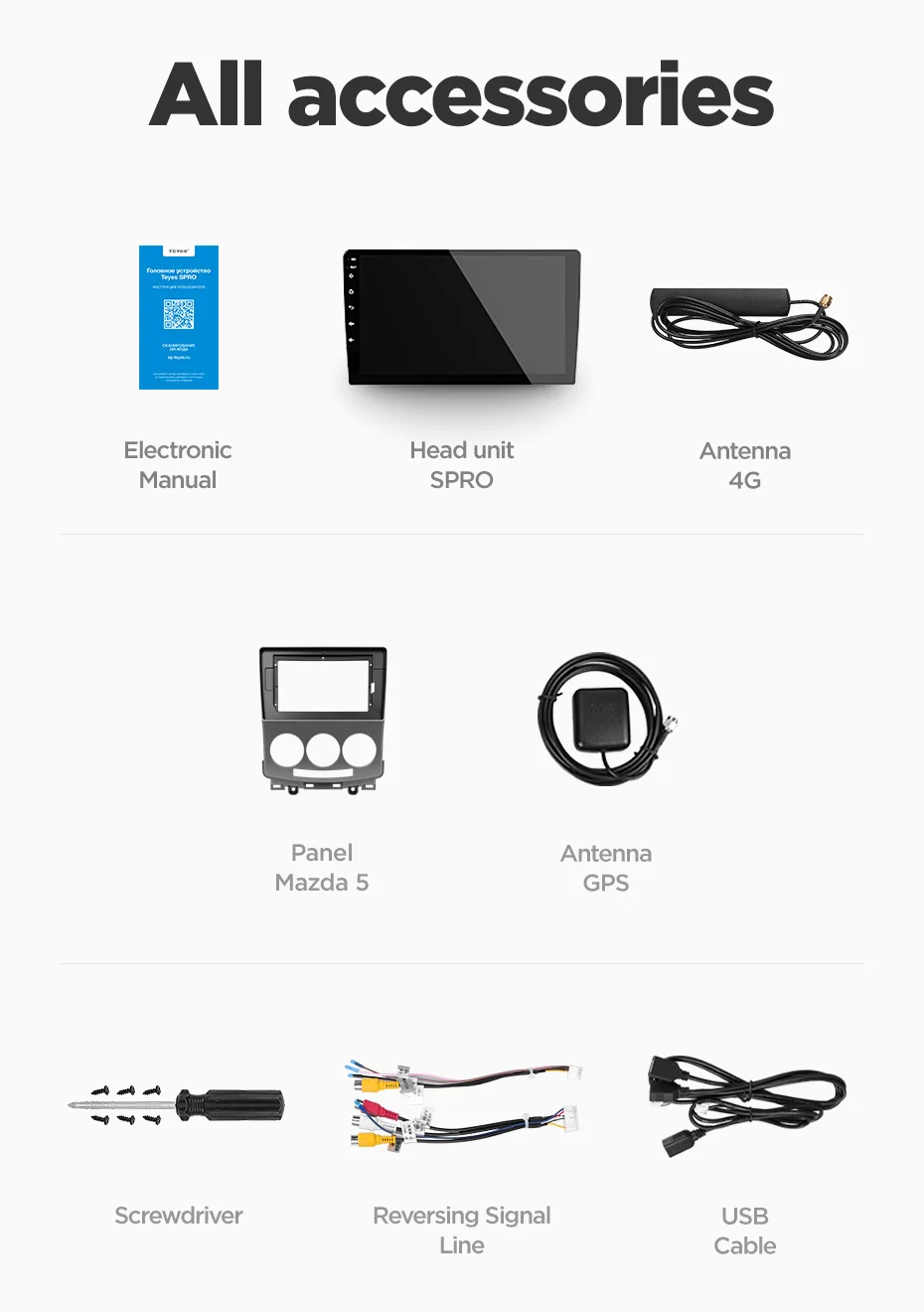 Flash Deal TEYES SPRO For Mazda 5 2005-2010 Car Radio Multimedia Video Player Navigation GPS Android 8.1 Accessories Sedan No dvd 2 din 28