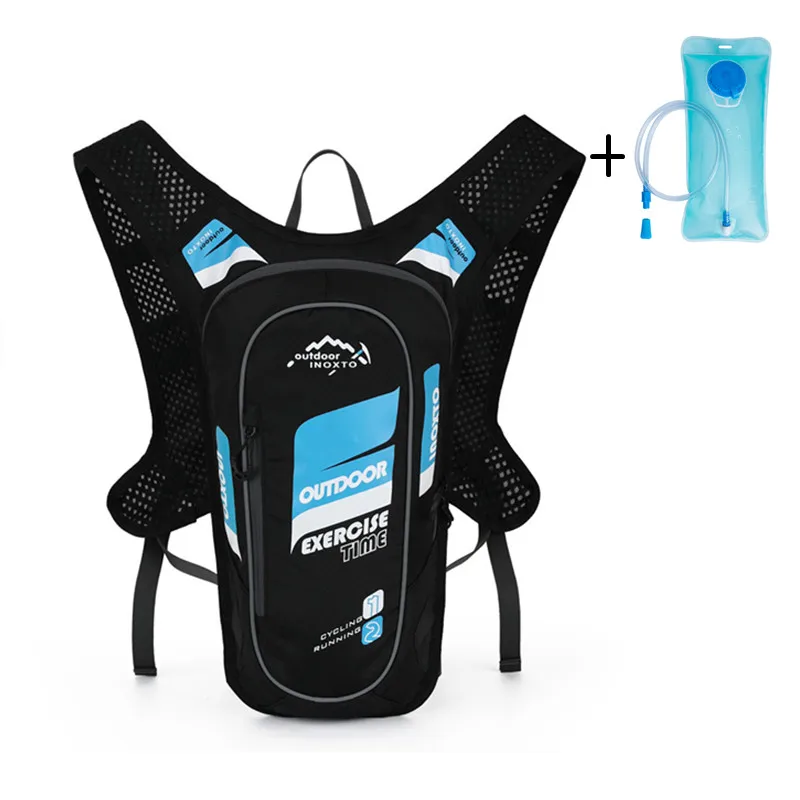 Открытый Locallion для женщин и мужчин марафон гидратации жилет пакет для 2L воды мешок Велоспорт Пешие прогулки сумка Открытый Спорт бег рюкзак - Цвет: Blue And Water Bag