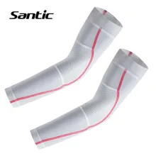 Santic Спорт на открытом воздухе рука рукава Лето анти-УФ Велоспорт рука грелки дышащий Баскетбол Бег рука рукав Manguito Ciclismo