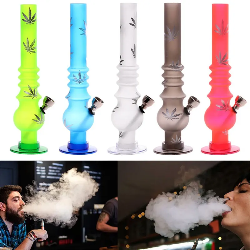 

2019 Leaves Printed Shisha Tobacco Pipes Portable Tube Hookah Water Pipe for Smoking Tool Drop Shipping