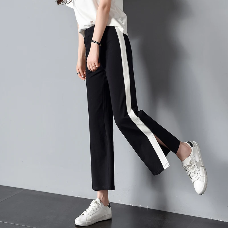 2017 Spring Autumn BF Harajuku Sweatpants Female Korean Students Wide Leg Leisure Pants Harem Trousers Loose elastic waist femme | Женская