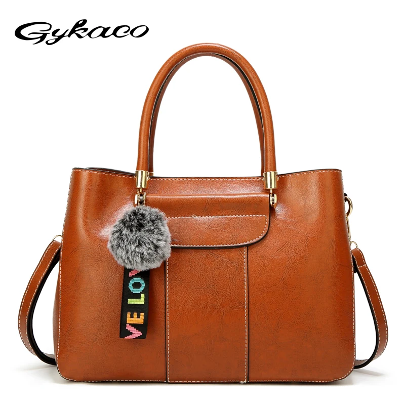 

Gykaeo Luxury Handbags Women Bags Designer Tote Bag Ladies PU Leather Casual Messenger Shoulder Bags Female Handbag Sac A Main
