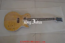 бесплатная доставка новый большой Джон незаконченный электрическая гитара в желтый с цветком поделки гриф вашей гитары Ф-1197