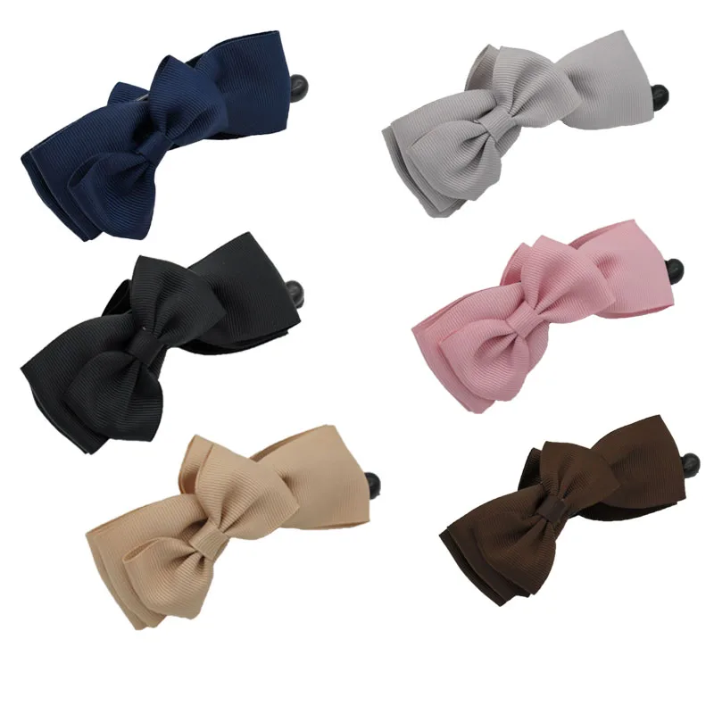 

Global hot fashion women's hair accessories ponytail clip double-sided ribbon bow banana clip vertical clamp