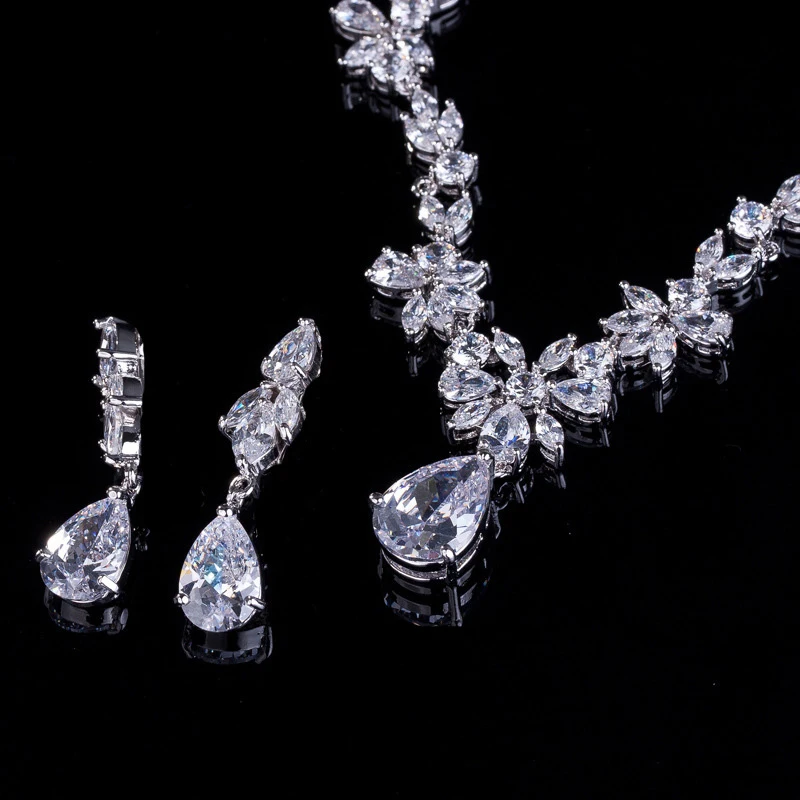 Waterdrop Wedding Jewelry Set4