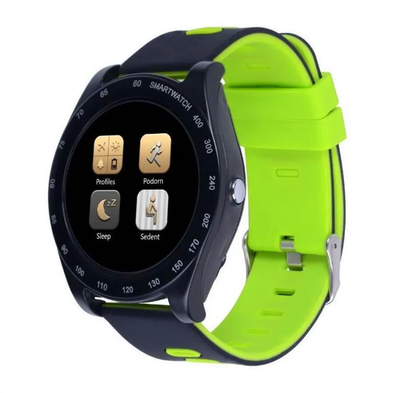 Z1 Смарт часы Bluetooth Smartwatch перчатки для сенсорного экрана с Камера SIM TF слот для карты Водонепроницаемый Смарт-часы DZ09 V9 Y1 GT08 - Цвет: Зеленый