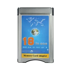 18 в одном MMC SD SDHC MS PRO XD кард-ридер в PCMCIA адаптер для карт памяти