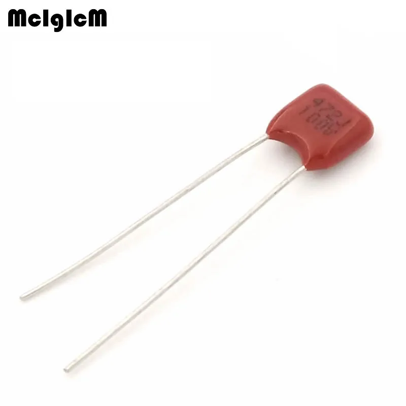 MCIGICM 1000 шт. 472 4.7nF 100V CBB полипропиленовый пленочный конденсатор с алюминиевой